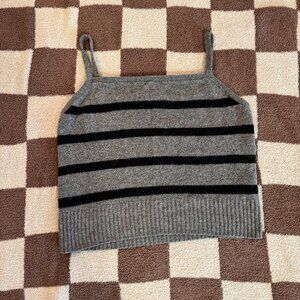 Abercrombie & Fitch Stripped Sweater Tank Top